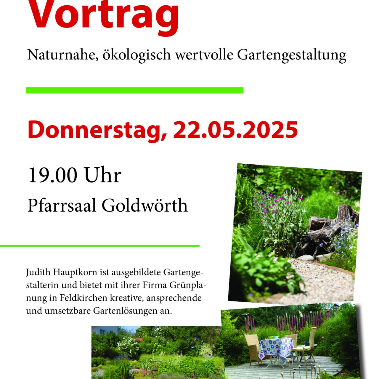 Vortrag Gartengestaltung